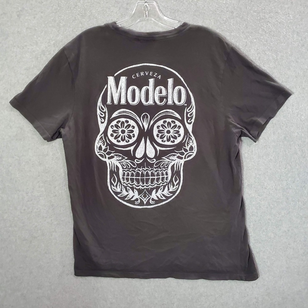 Modelo Especial Men Shirt XL Black Y2K Logo Day Of The‎ Dead Short Sleeve Tee
